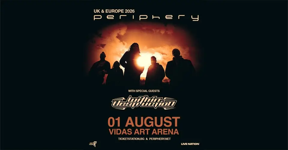 Periphery и Within Destruction по време на метъл концерт на Vidas Art Arena в София.