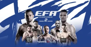 ELITE FIGHTING ARENA 2 в Asics Arena, София – международна бойна гала с двубои по кикбокс и муай тай и участие на водещи български и чуждестранни състезатели.