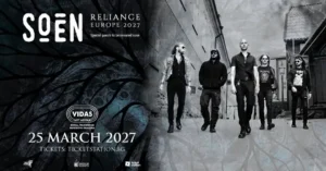 SOEN – концерт на шведската прогресив метъл група във Vidas Art Arena, София, на 25 март 2027 г.