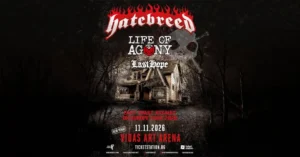 Концерт на Hatebreed, Life of Agony и Last Hope във Vidas Art Arena, София, на 11 ноември 2026 г.